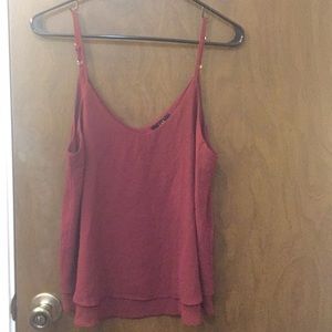 3/$9 Maroon tank top Medium